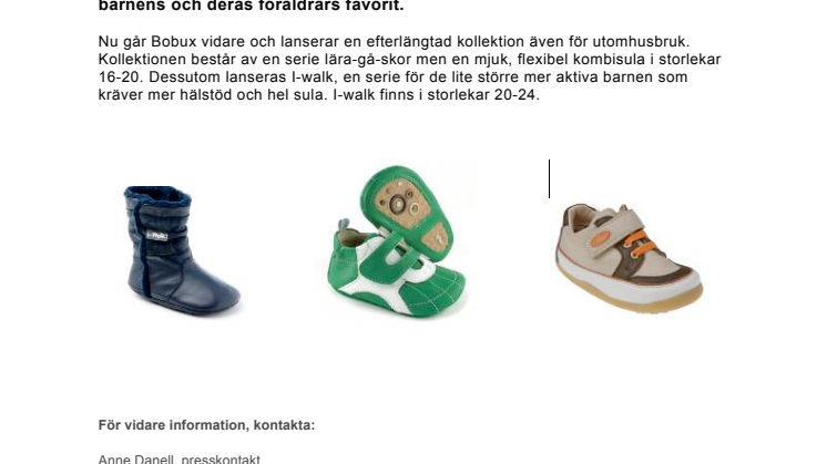 BOBUX lanserar ekologisk barnsko kollektion 
