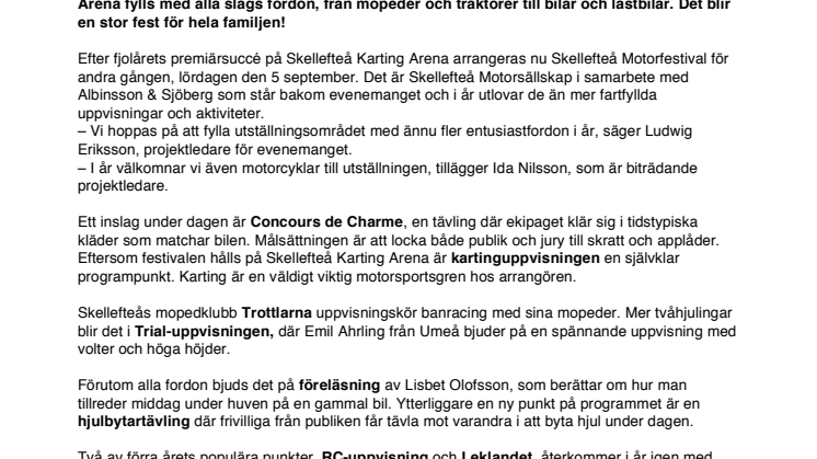 Skellefteå Motorfestival är tillbaka!