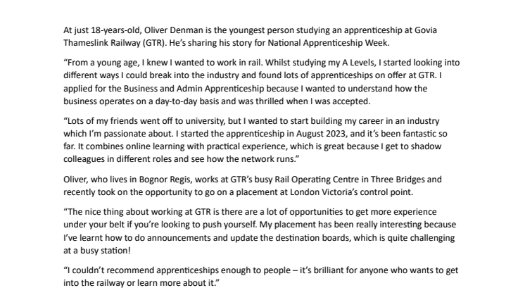 Oliver Denman - NAW 2024