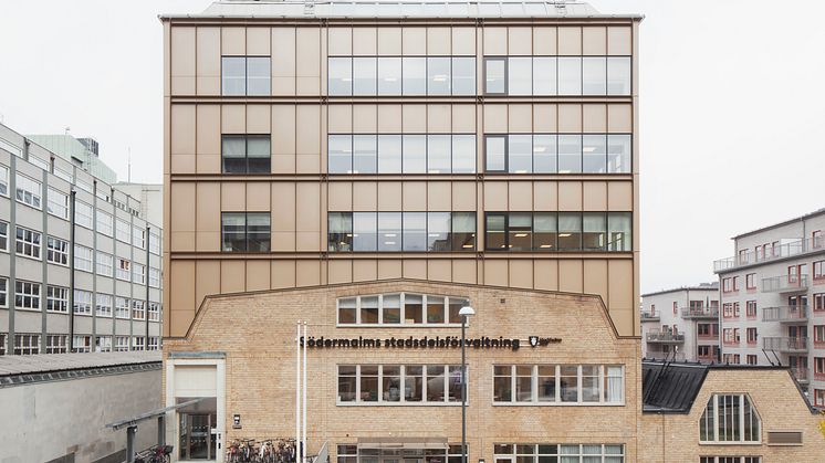 Glasfabriken, Påsen 7 i Hammarby Sjöstad. Foto av Victor Johansson och arkitekter är Esencial