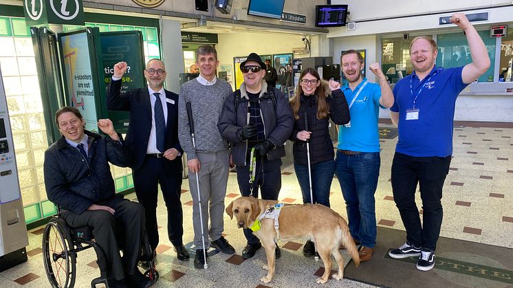 Using the Aira app at Chichester station