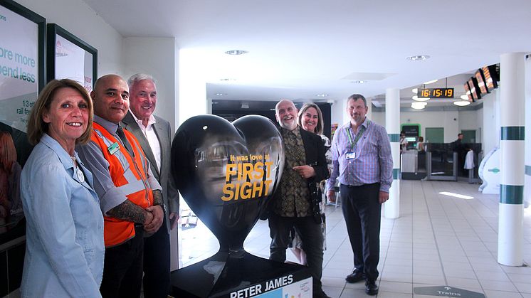 The first heart to be unveiled as part of  St Catherine's Hospice's art trail