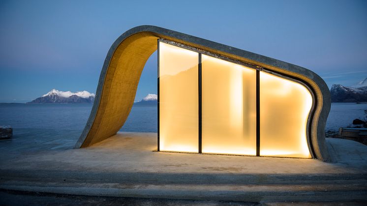 Ureddplassen - one of the many divine toilets along the Norwegian Scenic Routes - Photo: Lars Grimsby/Statens Vegvesen