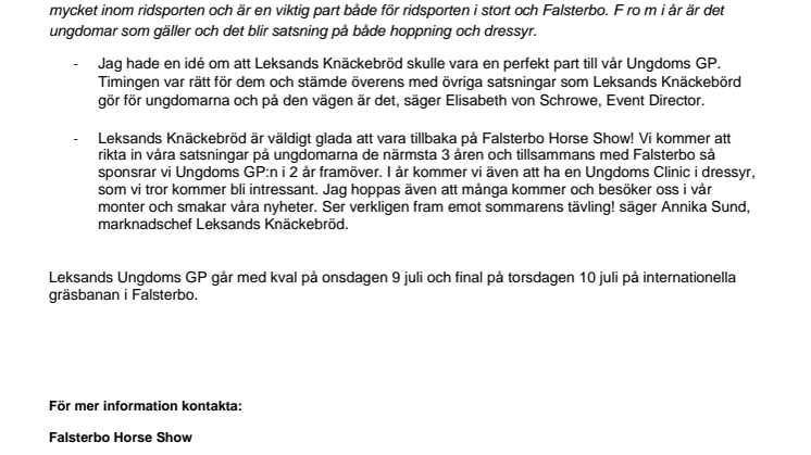 Leksands Knäckebröd gör comeback i Falsterbo