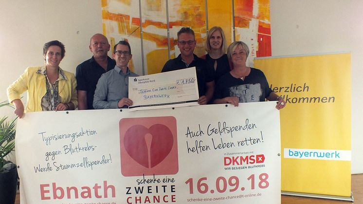 Spende für Spender – Bayernwerk unterstützt Ebnather Typisierungsaktion Schenke eine zweite Chance