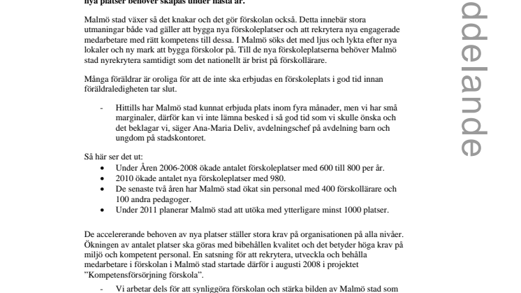 Rekordökning av förskolan