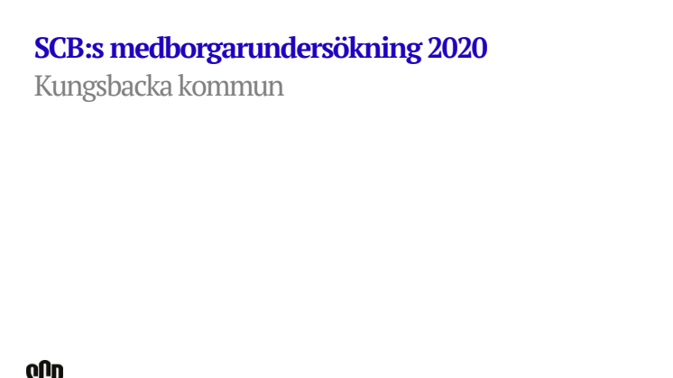 Medborgarundersökning Kungsbacka Rapport 2020
