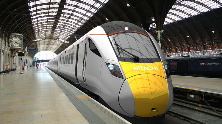 Computer generated image of the new Class 800 series train for the Intercity Express Programme (2012)