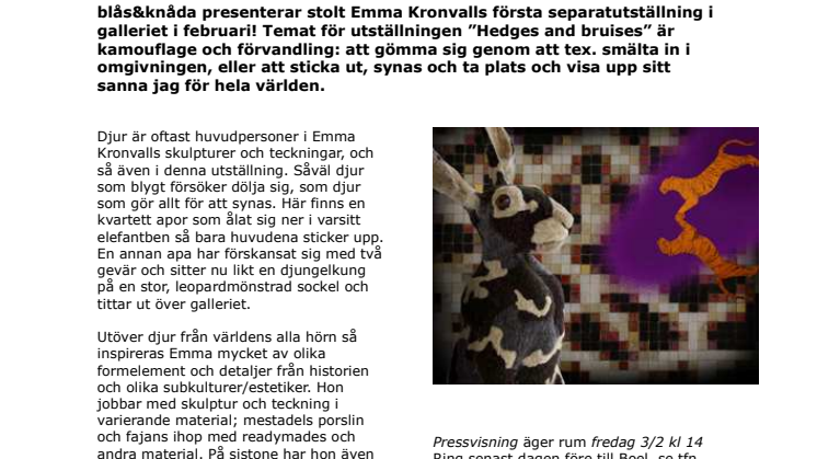 Emma Kronvall på blås&knåda