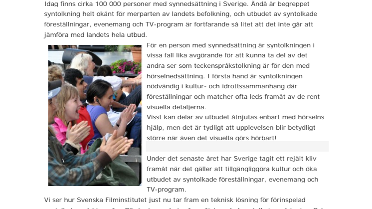 En krönika - Synen på det osedda