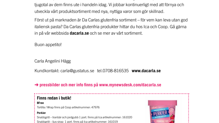 Nya produkter inom hälsosam mat och kost