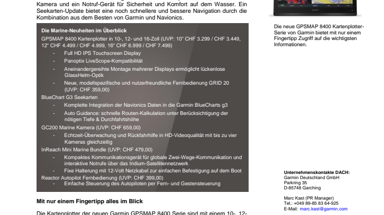 Neues vom Connected Boat