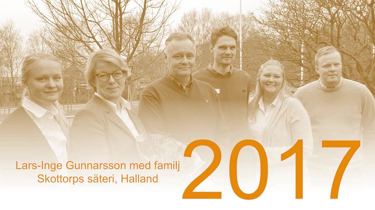 De 9 tidigare vinnarna av utmärkelsen Årets Mjölkbonde™ 