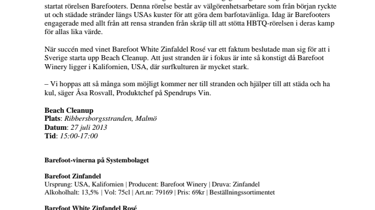 Strandstädning i Malmö för barfotafolket 