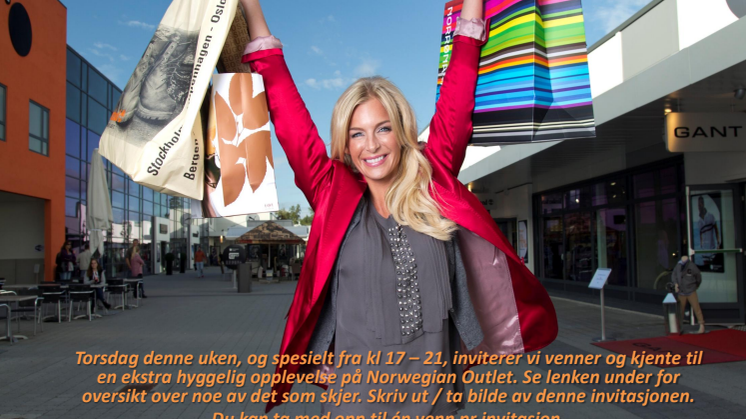 Venners venner på Norwegian Outlet 22.september! 