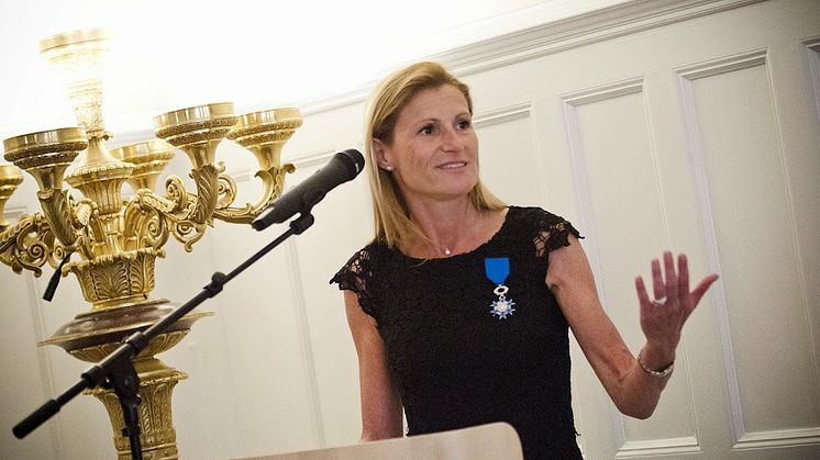 Isabelle Ducellier har tilldelats franska förtjänstorden Ordre National du Méritenational du Mérite.