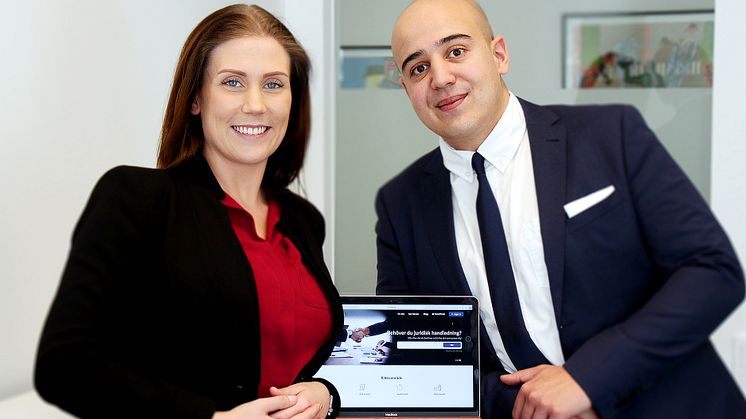 På bilden är teamet Point of Law, från vänster: Nathalie Pedersen & Radwan Elkhalki