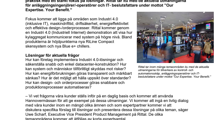Rittal visar allsidig kompetens för industri och IT-lösningar