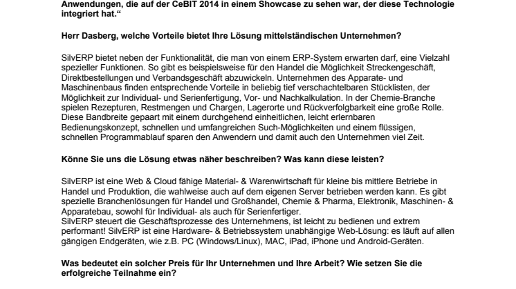 SilvERP - Starke Partner für sichere Kommunikation