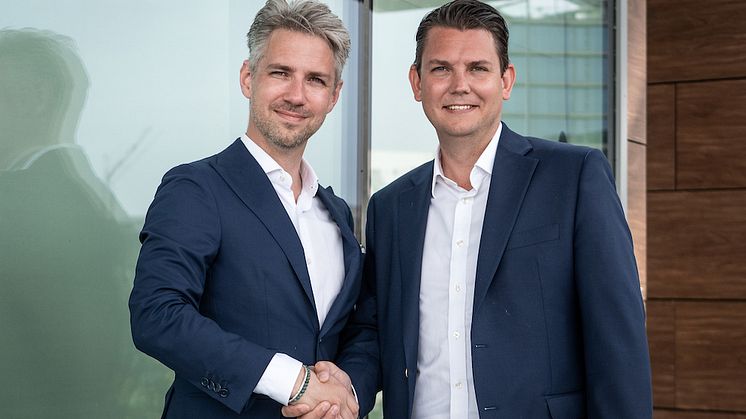 Patrik Sporre (t.v.) har utsetts till regionchef i Göteborg för IoT & AI på Sigma IT. Här tillsammans med David Österlindh, Senior Director IoT & AI på Sigma IT.