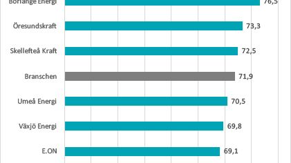 SKI Kundnöjdhet Fjärrvärme B2B 2017