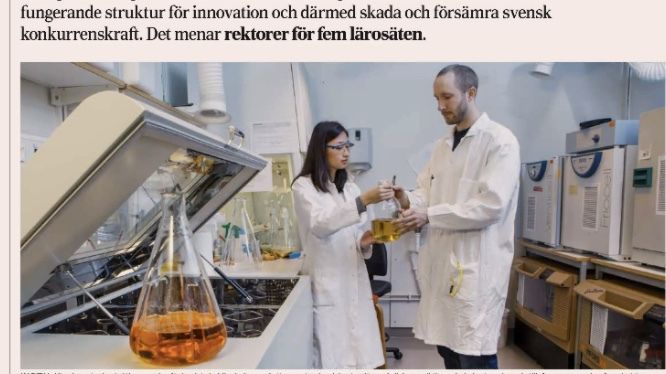 KAPITAL. Utredaren tar bort själva grunden för landets holdingbolag med ett pennstreck och kastar därmed all denna viktiga och dyrbart uppbyggda tillgångsmassa och erfarenhet överbord, skriver fem universitetsrektorer.