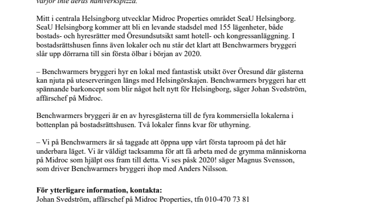 Lokalt ölbryggeri öppnar sin första ölbar i SeaU Helsingborg