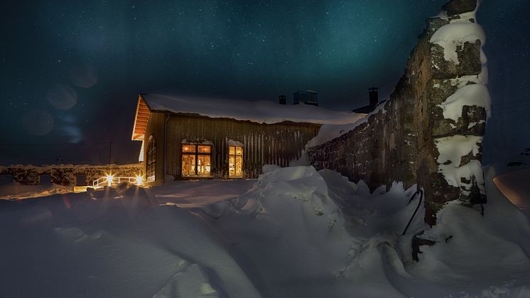 Niehku Mountain Villa vid Riksgränsen.