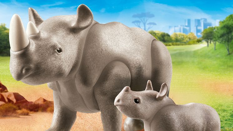 Nashorn mit Baby (70357) von PLAYMOBIL
