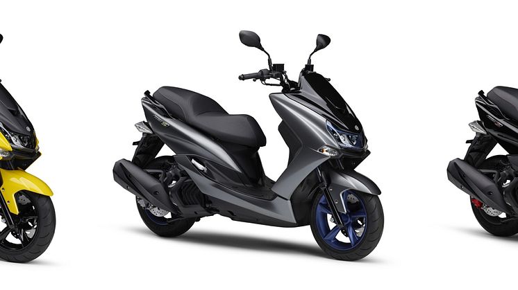 （写真左より）「MAJESTY S」イエロー、「MAJESTY S」グレー、「MAJESTY S」ブラック