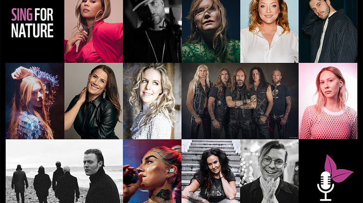 Artister som medverkar i Sing for nature - WWF