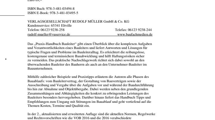 Praxis-Handbuch Bauleiter