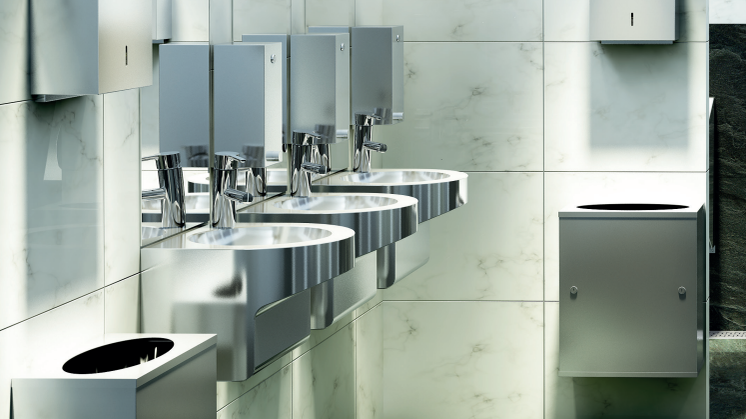 Rostfri sanitet med snygg design för optimal hygien