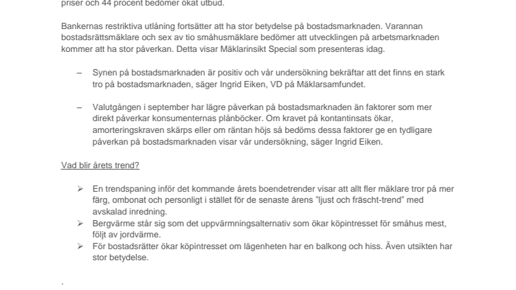 Valår med stark bostadsmarknad och ny färgtrend