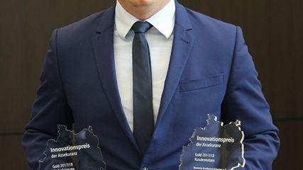 Daniel Schmalley, Leiter des Kompetenzcenters Firmenkunden: Barmenia gewinnt mit Telemedizin-Service den Innovationspreis der Assekuranz 2017