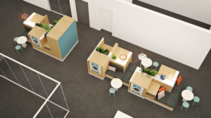 HSB Living Lab Tvättstudio skissbild ovan 27 maj 2015