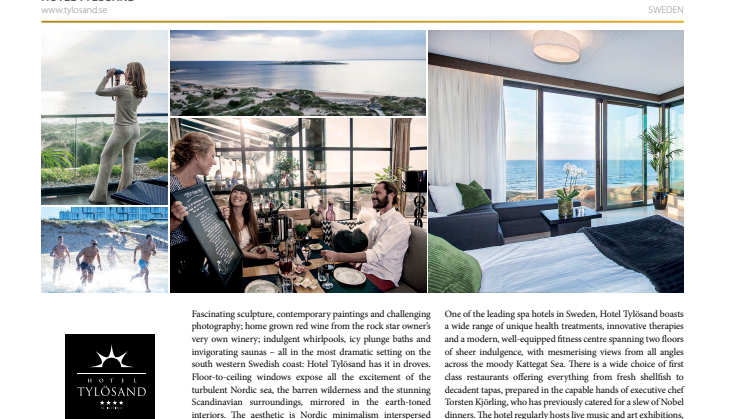Hotel Tylösand utsett till Sveriges mest luxuösa havsnära hotell