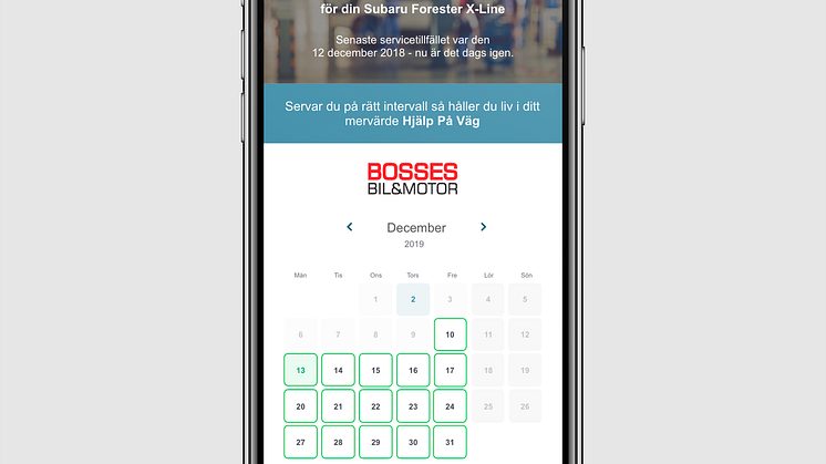 Servicedatum föreslås och bokningen sker med en knapptryckning. Kan det bli enklare?