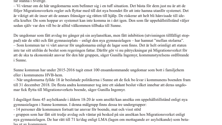 Ungdomar riskerar bli utan bostad om de flyttar från Migrationsverkets asylboende