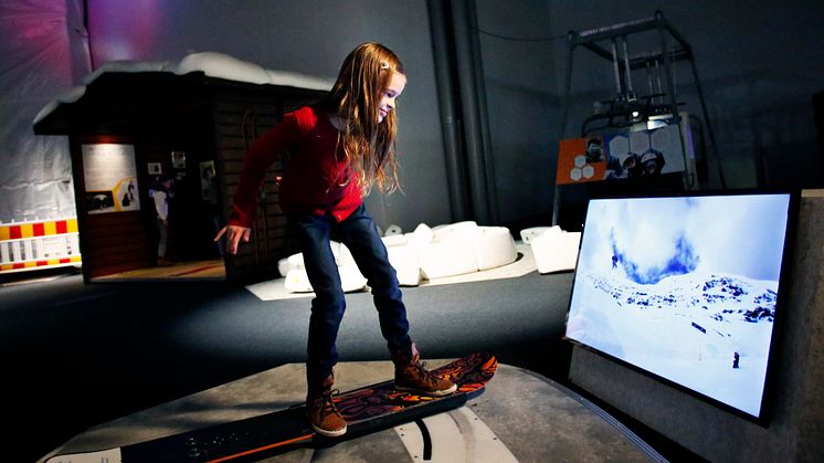 Vässa snowboardtekniken i interaktiva utställningen Winter Games