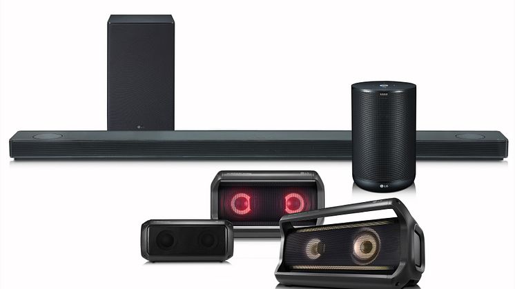 LG’S 2018 HØJTALER-LINEUP IMPONERER MED PREMIUM LYD, HØJ BRUGERVENLIGHED OG SMARTE EGENSKABER 