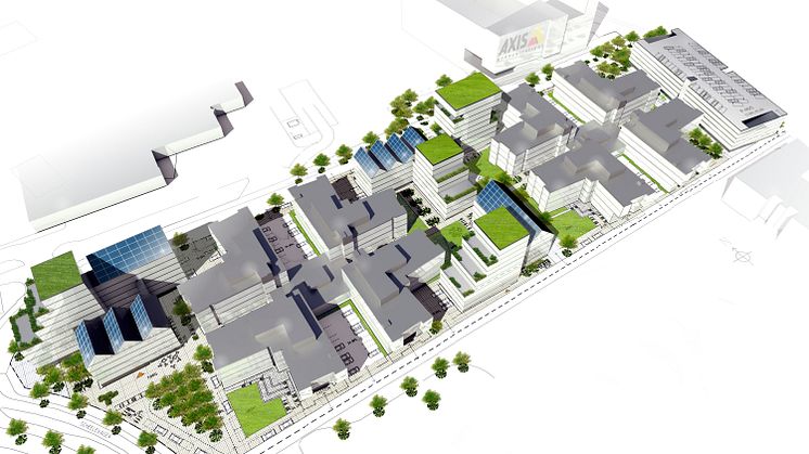 En illustration över området av Openstudio arkitekter. Källa: Openstudio arkitekter
