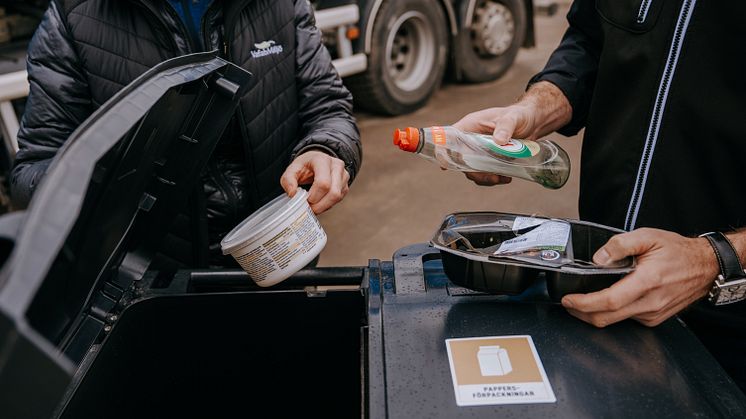 Plastsortering tvåfack