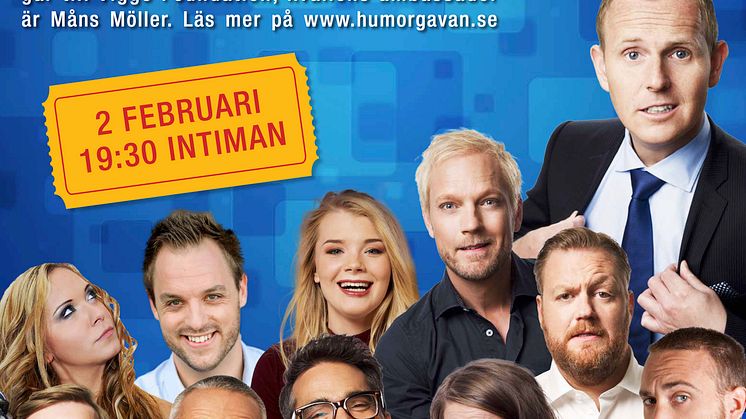 Gör som Batra, Knyckare, Paulsson och Måns Möller boka 2 februari 2017 för årets Humorgåva!