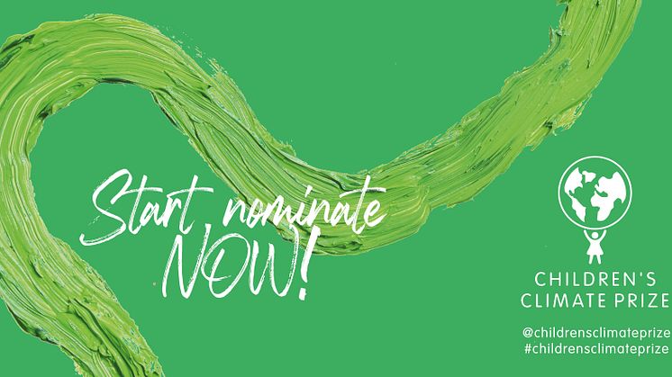 Nominations open for the Children's Climate Prize 2021