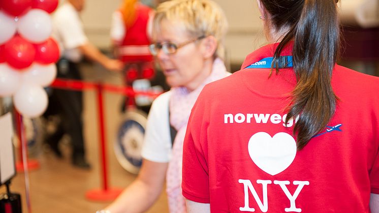 Norwegian firar premiärflighten till New York 31 maj 2013