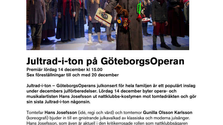 Jultrad-i-ton på GöteborgsOperan