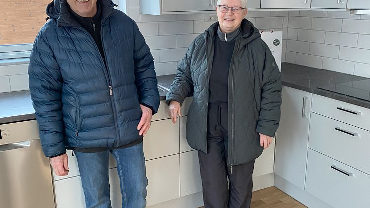 Anita och Åke Vänman - nyinflyttade i Brf Lövöbacken 1 i Holmsund