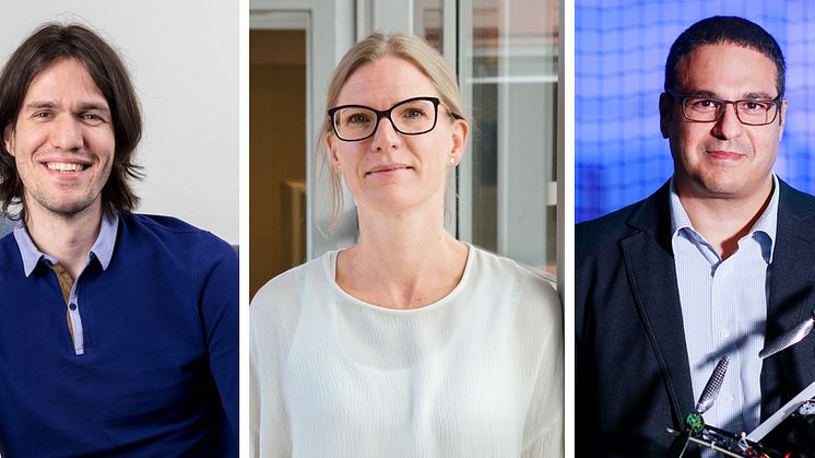 Marcus Liwicki, Josefine Enman och George Nikolakopoulos