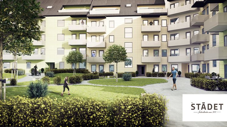 Kvarteret Städet, innergården.